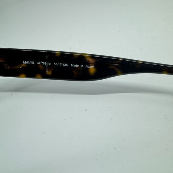 Maui Jim Japan CANNA MJ768-10 54-18-135 Tortoise Plastic Sunglasses Frame H11452 - Picture 6 of 7